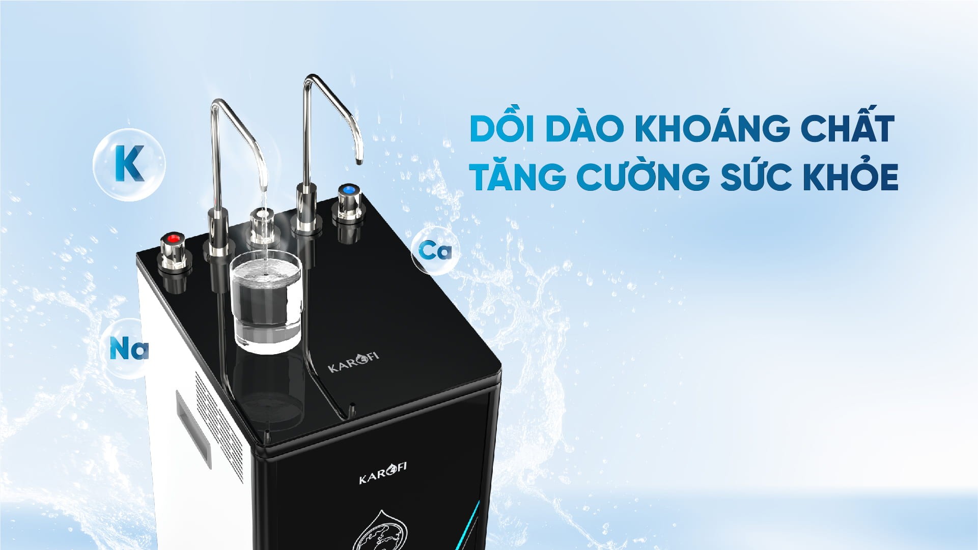 Máy lọc nước nóng lạnh Karofi KAD-D528